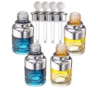 FRCOLOR 20ml Essential Oil Bottles Glass Dropper Bottles Set Multi-function Perfume Dropper Bottles Wear-resistant Small Travel Bottles for Essential Oils