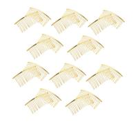 FRCOLOR 20pcs Broken Hair Comb Wire Slide Combs Wedding Veil Metal Wire Hair Decorative Slide Clips