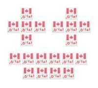 FRCOLOR 20pcs Canada Flag Temporary Tattoos with Sweat-resistant Durability and Comfortable Fit, Made from Water Transfer Paper and Pet Film, for Sports Event Face Stickers at Gatherings