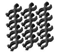 FRCOLOR 20pcs Cane Holder for Walkers LED Holder Universal Fit Compact Design Lightweight Plastic Clip for Mobility Aids Nighttime Travel Accessories for Walking Sticks and Flashlights