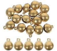 FRCOLOR 20pcs Cat Collar Bells Pets Bells Multi-functional Does Not Rust Copper Hanging Hole Festival DIY Crafts Christmas Decoration for Key Ring Home Furnishing