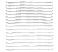 FRCOLOR 20pcs DIY Doll Eyelash Strips 0.4x20cm Black Brown Simulation Eyelashes for Doll Making Crafts