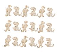 FRCOLOR 20pcs DIY Graffiti Wood Chips for Unfinished Dinosaur Craft Hand Painted Wood Slices Safe Fine Workmanship Creative Educational Art Supplies for Boys