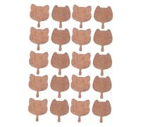 FRCOLOR 20pcs Dollhouse Miniature Wooden Cutting Board Creative Kitchen Accessories for Pretend Play Safe Materials Versatile Mini Furniture for Dollhouse Food Scenes