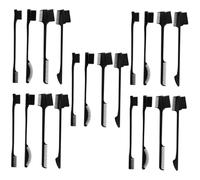 FRCOLOR 20pcs Double-ended Eyebrow Brush Brow Combs Hard Bristle Hair Combs for Hairline Makeup Supplies
