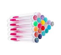 FRCOLOR 20pcs Empty Mascara Wands with Tubes Eyelash Brush Tubes Lash Extension Makeup Tool Set for Professional Eye Lash Application