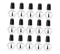 FRCOLOR 20pcs Empty Nail Polish Bottle Glass Refillable Fingernail Polish Bottles for DIY Home Use Non-toxic