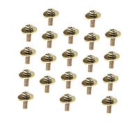 FRCOLOR 20pcs Gold Snare Drum Screws Short Replacement Musical Instrument Screws for Drum Kit Hardware Mounting Accessories