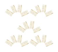 FRCOLOR 20pcs Golden Hair Side Combs 20 Teeth, Iron Material, Comfortable Daily Use and Stylish Gold Finish, Decorative Hair Accessories for Women and Wedding Hairstyles