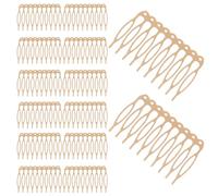 FRCOLOR 20pcs Hair Side Combs Set, French Wavy Hair Clips with Strong Hold, Alloy and Iron Material, Compact Design for Bridal Party and Travel Accessories for Women