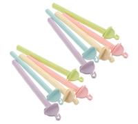 FRCOLOR 20pcs Macaron Color Plastic Bird Perch Stand for Parakeets Cockatiels Parrots Chew-resistant Cage Perches with Smooth Surface for Comfortable Foot Exercise and Easy Cleaning