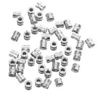 FRCOLOR 20pcs Metal String Beads for Acoustic Guitar Accessories Durable and Stylish Bridge Pin Components for Folk Guitars Enhance String Stability and Performance