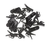 FRCOLOR 20pcs Microphone Clip Lapel Lavalier Wire Clips Made of Abs Plastic Easy to Carry Fix the Microphone Suitable for Online Chats Speeches