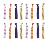 FRCOLOR 20pcs No Crease Hair Elastics for Women with Dual Use Functionality, Soft Cloth Material, Unique Elastic Knotted Style Wristbands for Sports Activities and Outdoor Games