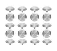 FRCOLOR 20pcs Non-slip 304 Stainless Steel Blind Road Studs with Pineapple Pattern, Tactile Sensory Floor Markers 3.5x3.5x0.5cm for Walkway Safety and Blind Pathway Guidance