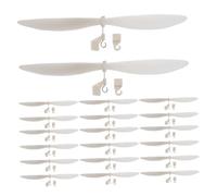 FRCOLOR 20pcs Plastic Airplane Model Propellers Aircraft Blades for Rubber Band Powered Helicopter DIY Model Project Accessories Compatible with Glider Planes and Helicopters