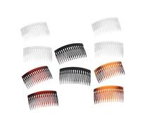 FRCOLOR 20pcs Plastic Bangs Comb Hair Comb Clips for Women Girls Fine Tooth Inserted Hair for Daily Use and Hairstyling Random Color