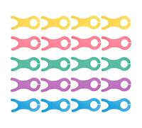 FRCOLOR 20pcs Plastic Yarn Bobbins Set for Wool Knitters DIY Weaving Tool Thread Holders, Yarn Bobbin Organizer for Home Knitting and Crochet Craft Supplies