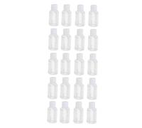 FRCOLOR 20pcs Portable Travel Bottles Refillable Plastic Squeeze Containers Clamshell Spout Caps for Toiletries Cosmetics and Liquids for Outdoor Use