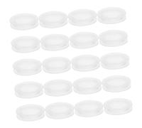 FRCOLOR 20pcs PVC Piggy Bank Bottom Covers Plugs Multi-purpose Stopper for Money Boxes Transparent Inserts for Coin Jar Closure