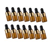 FRCOLOR 20pcs Refillable Empty Dropper Bottles for Liquid Storage Essential Oil Containers for Travel Sample Bottles