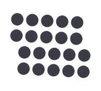 FRCOLOR 20Pcs Slip Guitar Pick Grips Self Adhesive Rubber Pads Non Slip Textured Surface for Secure Hold Black Accessories for Acoustic Bass Ukulele Players