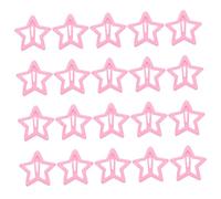 FRCOLOR 20pcs Small Star Hair Clips Metal Snap Hairpins Lightweight Hair Styling Accessories for Women Cute Five Pointed Barrettes for Birthdays Weddings Graduations Gift Ideas
