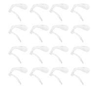 FRCOLOR 20pcs U-Shape Soft Plastic Nose Pads for Glasses Replacement Spectacle Bridge Eyeglass Nose Pads Compatible with Sunglasses and Sport Eyewear Removable Repair Kit for Comfortable