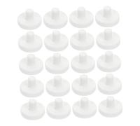 FRCOLOR 20pcs White Ceramic Coral Frag Plugs T-shaped Fish Tank Coral Base Aquarium Support Frag Rack for Reef Nurture and Undersea Decoration