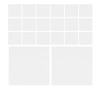 FRCOLOR 20pcs White Mesh Cloth Eye Mesh for Mask Eyes, Easy DIY Material with Enhanced Visual Appeal, for Character Creation and Crafts, for Animal Cosplay and Fursuit Masks