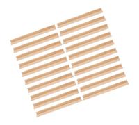 FRCOLOR 20pcs Wooden Domino Holders for Mexican Train and Board Games, Beige Wood Material Multifunctional Design and Versatile Usage, Minimalist Style Game Racks Suitable for Homes