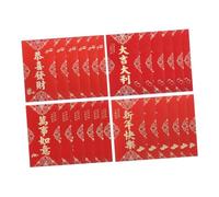 FRCOLOR 24pcs Chinese Year Red Envelopes Traditional Lucky Money Packets with Blessing Phrases for Spring Festival Gift Giving and Lunar Year Celebrations