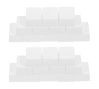 FRCOLOR 24pcs Empty Watercolor Paint Half Pans Plastic Paint Storage Containers for DIY Watercolor Palette with Half Pan Compartments for Artists