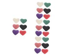 FRCOLOR 24pcs Facial Sponges Heart Shape Exfoliating Face Cleaning Sponge Gentle for Sensitive Skin Removes Oil Makeup Pore Cleansing for Radiant Complexion
