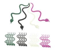 FRCOLOR 24pcs Realistic Fake Snake Scary Prank Props for Halloween Flexible Imitation Snakes for Party Decorations and Fun Tricks and Lifelike Design