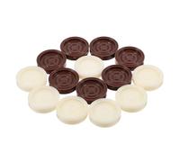 FRCOLOR 24pcs Round Checkers Pieces for Board Games Versatile Game Accessories Lightweight and Elegant Design