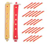 FRCOLOR 24pcs Set Heatless Curling Rods Set for Long Hair Cold Wave Perm Tools for Home Salon Use Versatile Hair Rods for Charming Curls