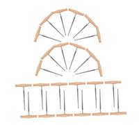 FRCOLOR 24pcs Violin Peg Hole Tool Tapered Reaming Tool with Comfortable Wooden Handle Precision Peg Hole Smoothing for Luthiers