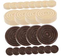 FRCOLOR 24pcs Wooden Checkers Pieces Smooth Round Game Tokens for Board Games and Chess Accessories Portable Lightweight Design Family and Friends