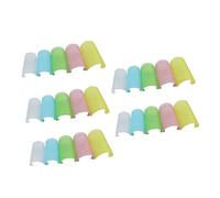 FRCOLOR 25 Pcs Plastic Flute Protectors Soft Durable Covers for Chinese Bamboo Flute E Keys with Easy Installation Collision Protection for Extended Instrument Life Random Color