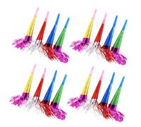 FRCOLOR 25Pcs Fringed Party Blowouts Whistles Noise Makers for Birthdays Weddings Year Celebrations Festive Events Fun Party Favors Atmosphere