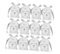 FRCOLOR 25pcs Present Wrapping Boxes Candy Chocolate Boxes Paper Hollow Cross Pattern Elegant Design Creates Romantic Ambiance for Special Occasions