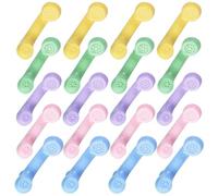 FRCOLOR 25pcs Simulation Handset Miniature Retro Telephone Models, Decorative Doll Props, Micro Phone Model Set for Classroom Whisper Phones and Mini Decors