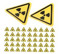 FRCOLOR 290pcs Ionizing Radiation Warning Stickers Adhesive Safety Labels for Laptops Labs Power Stations Do Not Touch Caution Signs for High-risk Areas