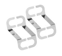 FRCOLOR 2pairs Silver Speaker Box Wire Connector Audio Binding Post Connectors Speaker Cable Terminals for Home Cinema Setup