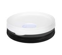 FRCOLOR 2pcs 20L Paint Bucket Lids with Spout, Plastic Replacement Bucket Covers for Oil Storage, Blocks Dirt, Airtight Seal Lid Set for Workshop and Home Use