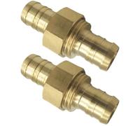 FRCOLOR 2pcs 3/4 Brass Garden Hose Connector Adapter with Standard United States Threaded Fitting, Quick Connect Hose Fittings for Water, No Leakage, Small and Lightweight, for Garden