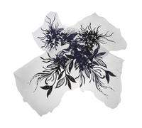 FRCOLOR 2pcs 3D Handmade Embroidered Lace Floral Applique Flower Embroidery Sew on Flower Patches Elegant Gauze Nylon Yarn Embroidery Lace Assorted Color Repairing Garments Enhancing