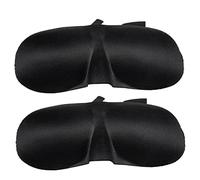 FRCOLOR 2pcs 3D Sleeping Masks Eye Patches Comfortable Lightweight Sleep Masks for Restful Sleep for Travel and Home Use Black