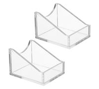 FRCOLOR 2pcs Acrylic Serum Bottle Holder Stand for Reagents Tilted Lab Organizer Rack with Stable Wear-resistant Design for Science Labs Schools Home Research and Chemical Storage